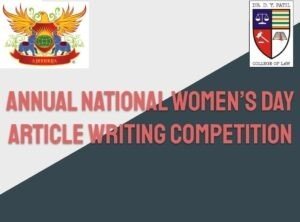 Dr D. Y. Patil College of Law presents Annual National Women’s Day Article Writing Competition