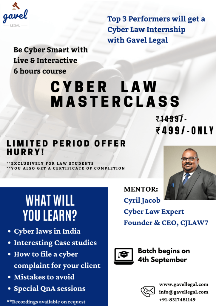 Cyber Laws Masterclass - The Law Communicants