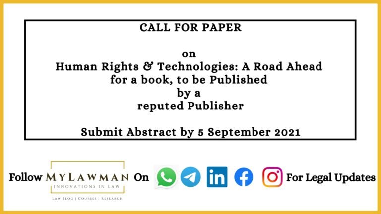 Call for Paper - The Law Communicants