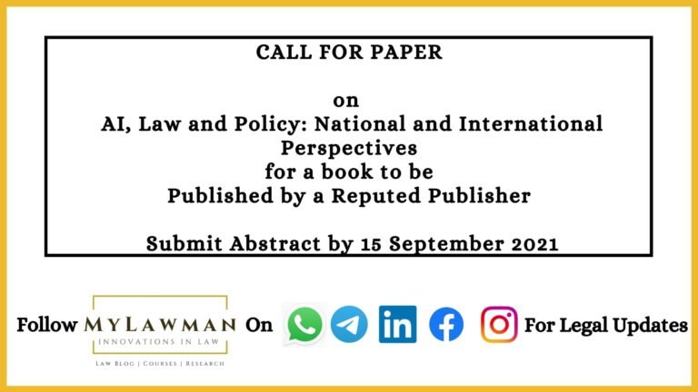 Call for Paper - The Law Communicants