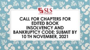 Call For Chapters For Edited Book Insolvency And Bankruptcy Code - The Law Communicants