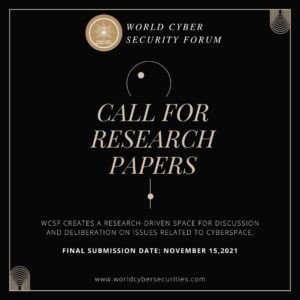 “Call for Research Paper” by “World Cyber Security Forum” - The Law Communicants