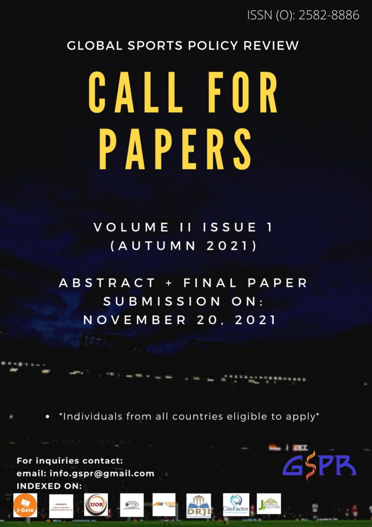Global Sports Policy Review: Vol 2 Issue 1 - The Law Communicants