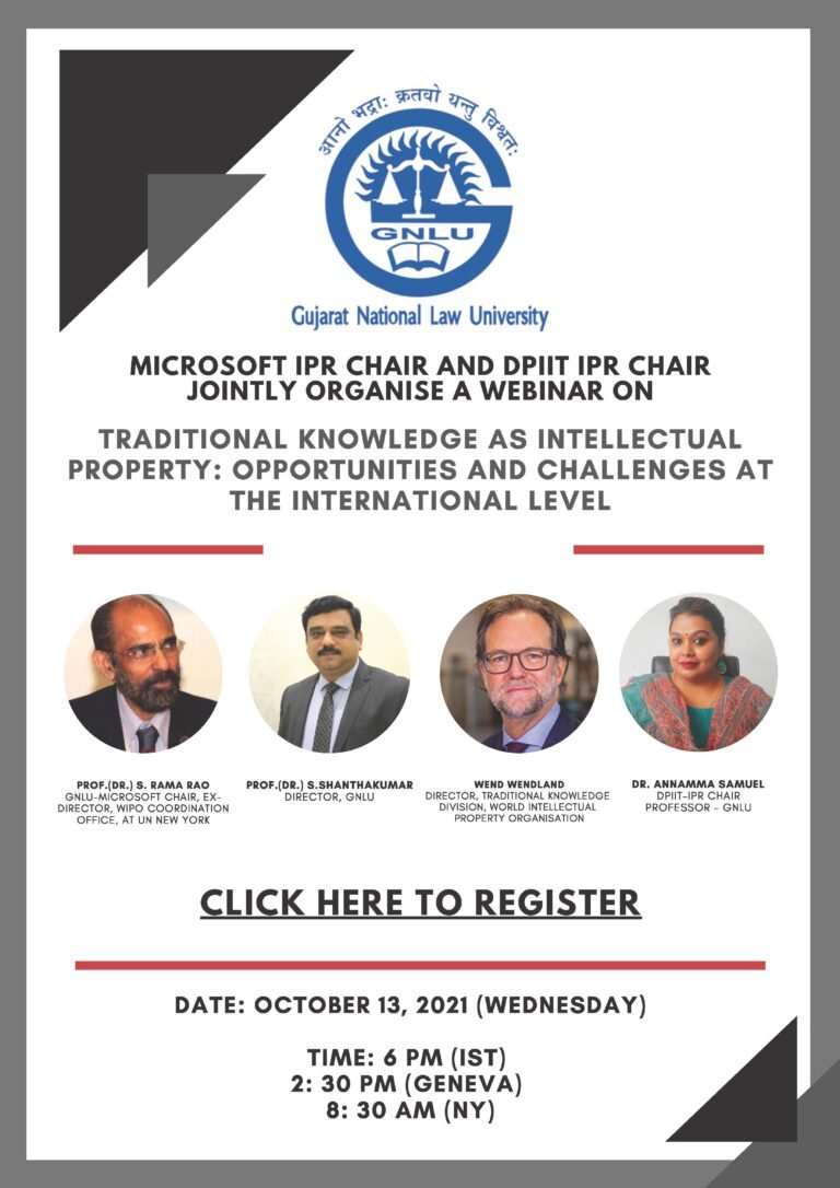 Webinar "Traditional Knowledge As Intellectual Property: Opportunities And Challenges At The International Level" - The Law Communicants