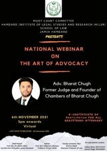 National Webinar On The Art Of Advocacy - The Law Communicants