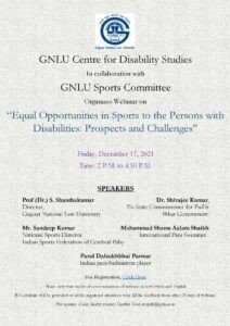 Equal Opportunities in Sports to the Persons with Disabilities: Prospects and Challenges - The Law Communicants