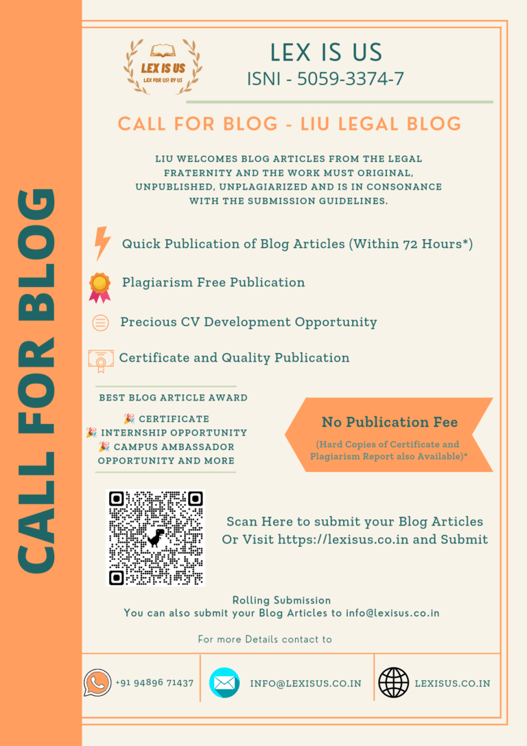 Call For Blogs: Liu Legal Blogs - The Law Communicants