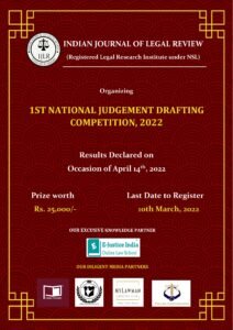 1st National Judgement Drafting Competition - The Law Communicants