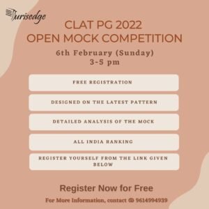 Free Open Mock Competition - The Law Communicants