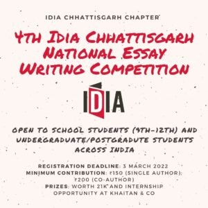 4th Idia Chhattisgarh National Essay Writing Competition - The Law Communicants