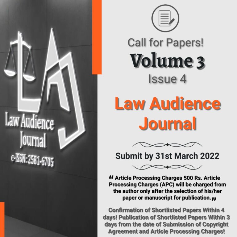 Call for Papers: Law Audience Journal - The Law Communicants