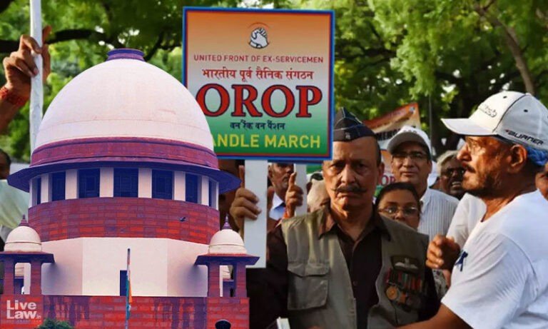 OROP Case: Doctrine of Legitimate Expectation Can't Be Invoked Based On Minister's Statement & Parliamentary Committee Report - Supreme Court - The Law Communicants