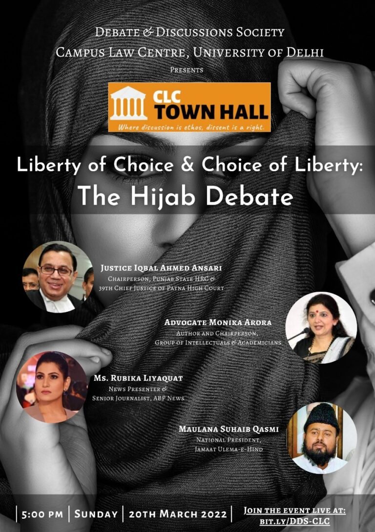 Interactive Panel Discussion - CLC Townhall Liberty of Choice & the Choice of Liberty: The Hijab Debate - The Law Communicants