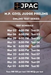 MP Civil Judge Online Test Series - The Law Communicants