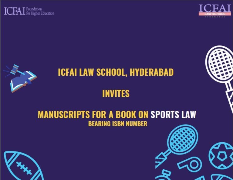 Manuscripts For A Book On Sports Law - The Law Communicants