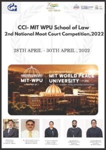 2nd National Moot Court Competition by CCI-MIT WPU School of Law - The Law Communicants