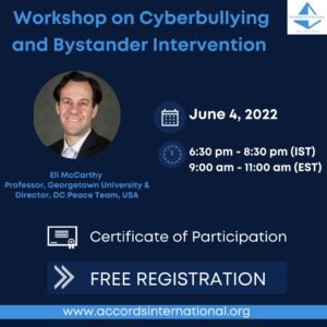 A one-day workshop on Bystander Intervention for dealing with Cyberbullying