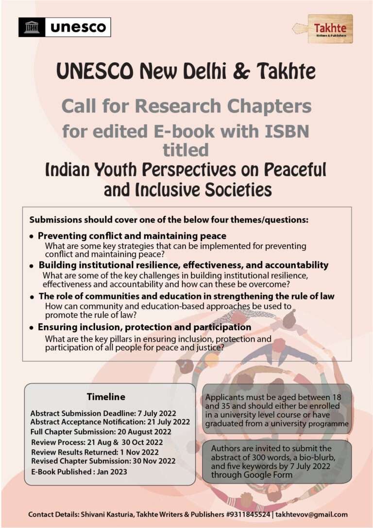 Indian Youth Perspectives on Peaceful and Inclusive Societies - The Law Communicants