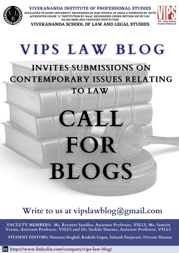 VIPS Call for Blogs – VIPS Law Blog - The Law Communicants