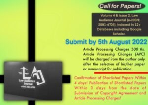 Law Audience Journal [Vol 4, Issue 2, e-ISSN: 2581-6705, Indexed Journal] - The Law Communicants