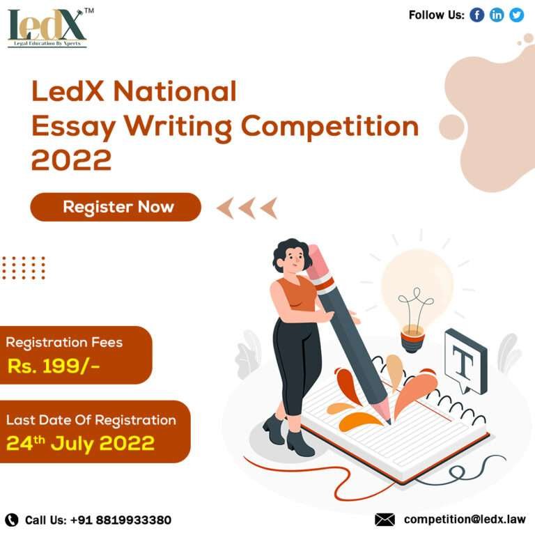 LedX National Essay Writing - The Law Communicants