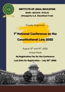 1st National Conference on Constitutional Law - The Law Communicants