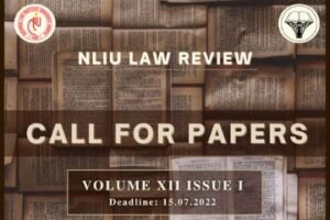 NLIU Law Review: Call for Papers Volume XII Issue I - The Law Communicants