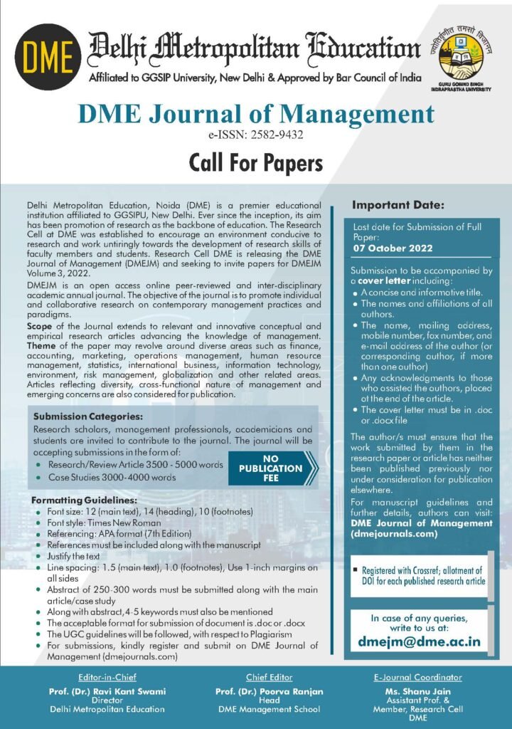 DME-Journal-of-Management-Call-for-Papers-The-Law-Communicants