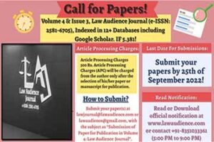 Law-Audience-Journal-Vol-4-Issue-3-e-ISSN-2581-6705-Indexed-in-12+-Databases-IF-5.381-Article-Processing-Charges-500-Rs-The-Law-Communicants