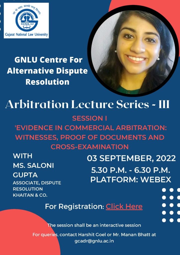 Arbitration-Lecture-Series-III-Session-“Evidence-in-Commercial-Arbitration-Witnesses-Proof-of-Documents-and-Cross-Examination.”-The-Law-Communicants