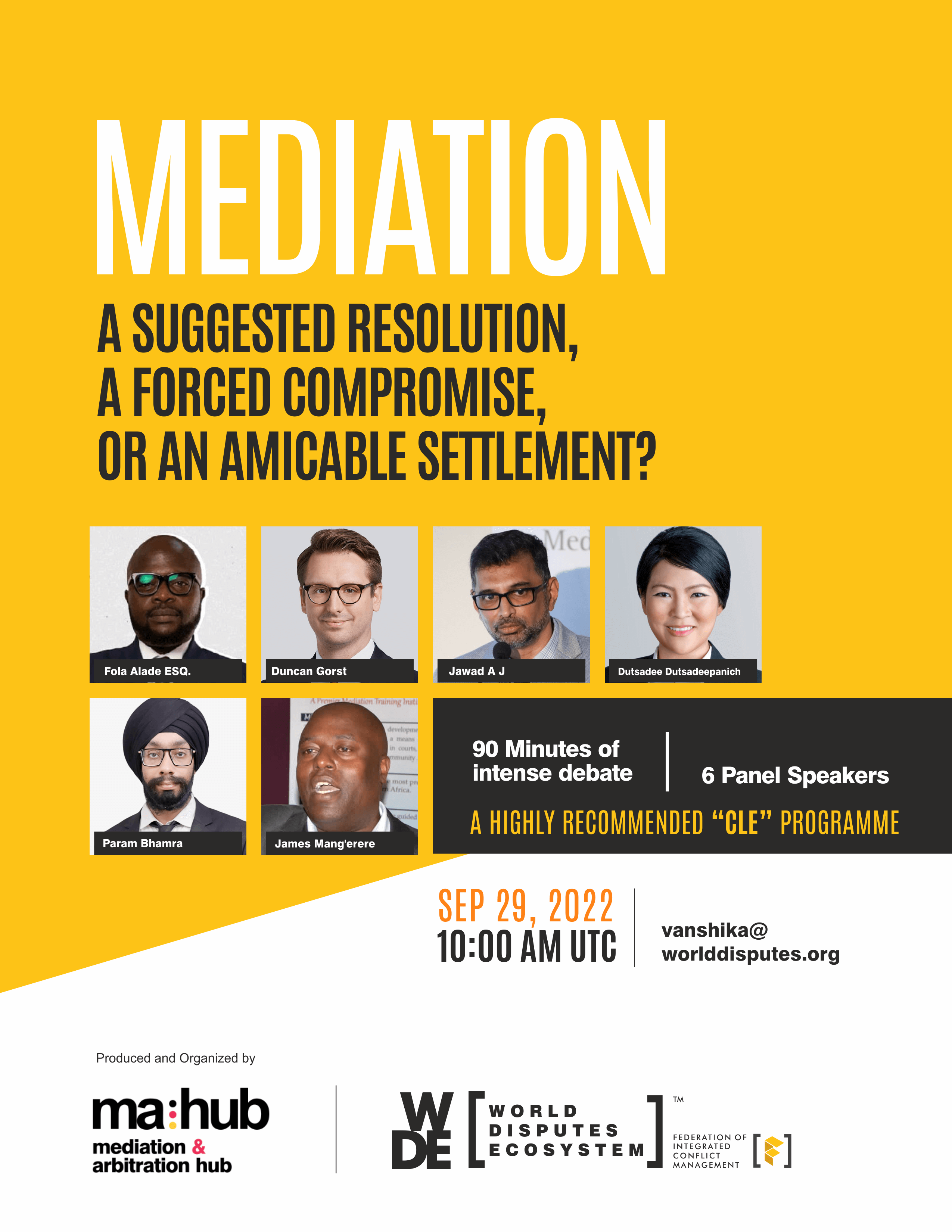 Mediation: A Suggested Resolution, A Forced Compromise, or an Amicable ...