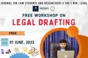 Workshop On Legal Drafting