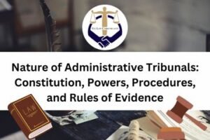 Nature of Administrative Tribunals