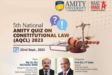 5th National Amity Quiz on Constitutional Law by Amity Law School