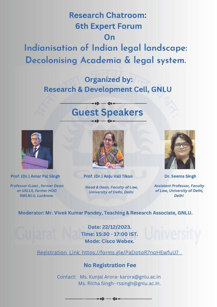 Research-Chatroom-on-Indianisation-of-Indian-legal-landscape-Decolonising-Academia-&-legal-system-The-Law-Communicants