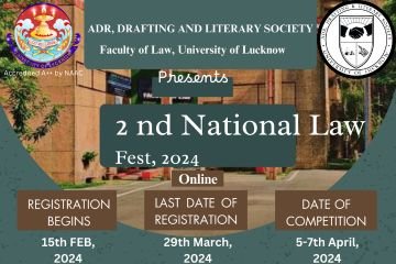 2nd National Law Fest (Virtual) by Lucknow University