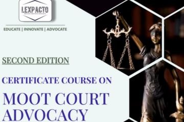 Certificate Course on Moot Course Advocacy from 23rd March 2024 to 14 April 2024