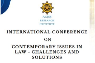 International Conference On Contemporary Issues In Law – Challenges And Solutions by AGISS