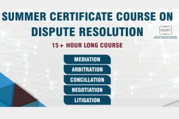 Certificate Course on Dispute Resolution from 1st June 2024 to 30th June 2024