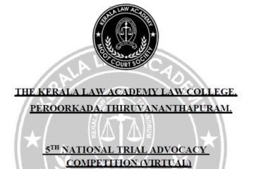 5th National Trial Advocacy Competition (Virtual), 2024 by The Kerala Law Academy Law College