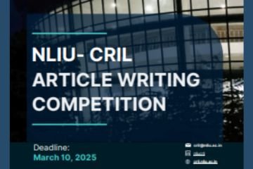 NLIU-CRIL Article Writing Competition