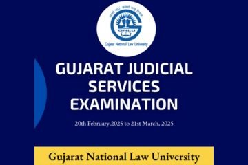 Online Crash Course on Gujarat State Judicial Services Examination 2025 at the GNLU (February 20 to March 21, 2025)