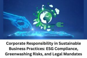 Corporate Responsibility in Sustainable Business Practices ESG Compliance, Greenwashing Risks, and Legal Mandates