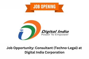 Job Opportunity Consultant (Techno-Legal) at Digital India Corporation