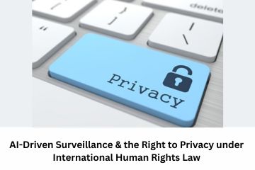AI-Driven Surveillance & the Right to Privacy under International Human Rights Law