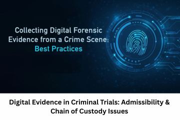 Digital Evidence in Criminal Trials Admissibility & Chain of Custody Issues