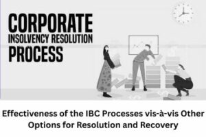 Effectiveness of the IBC Processes vis-à-vis Other Options for Resolution and Recovery