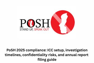 PoSH 2025 compliance ICC setup, investigation timelines, confidentiality risks, and annual report filing guide