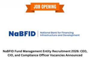 Read more about the article NaBFID Fund Management Entity Recruitment 2026: CEO, CIO, and Compliance Officer Vacancies Announced
