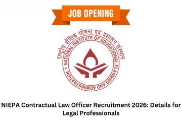 NIEPA Contractual Law Officer Recruitment 2026: Details for Legal Professionals